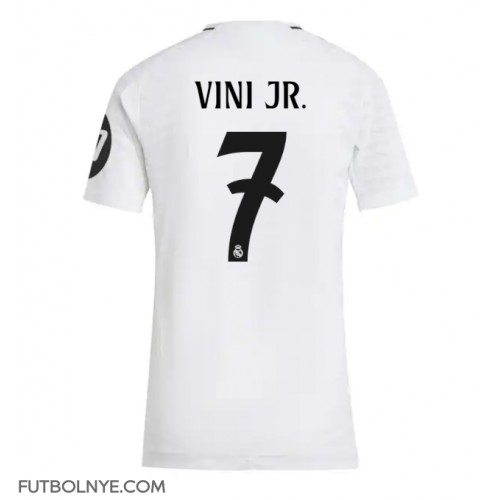 Camiseta Real Madrid Vinicius Junior #7 Primera Equipación para mujer 2024-25 manga corta